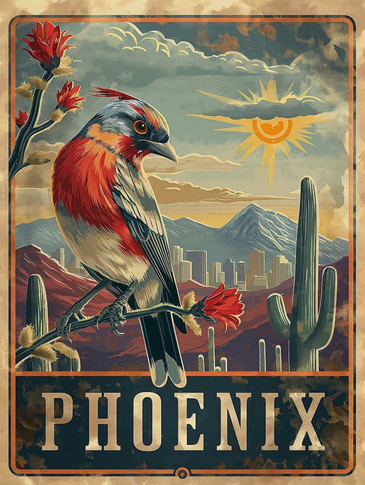 Travel Poster Of Phoenix, Arizona