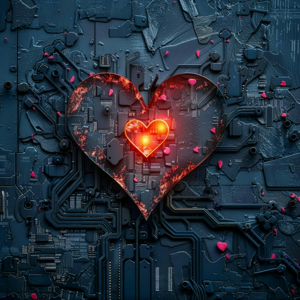 Heart On A Circuit Board 1