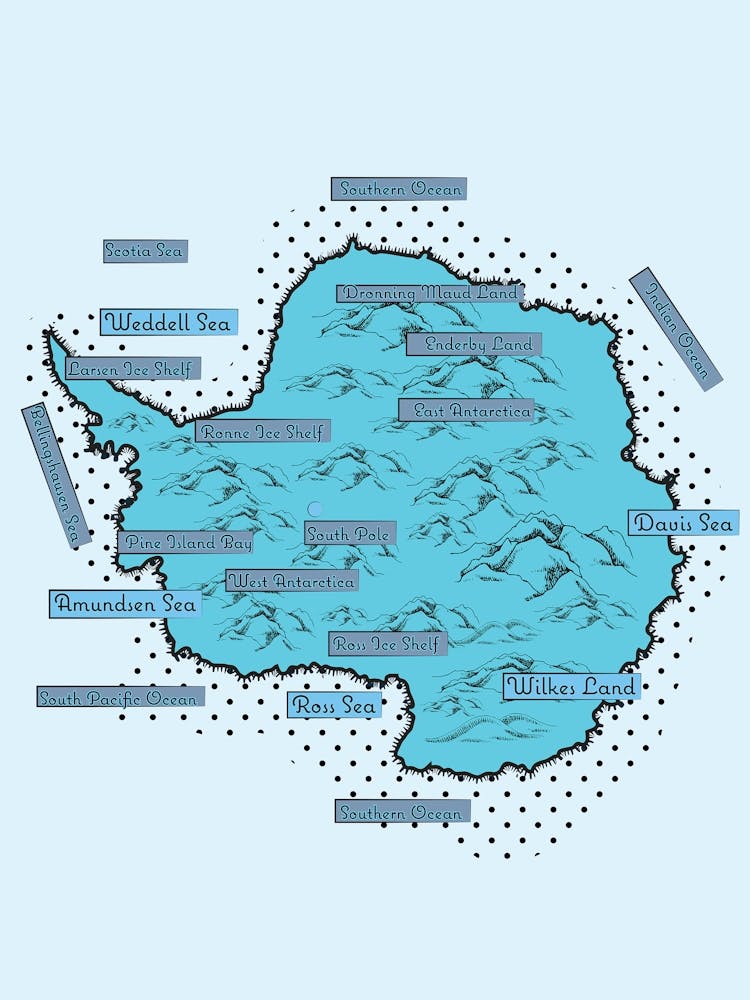 Antarctica Map