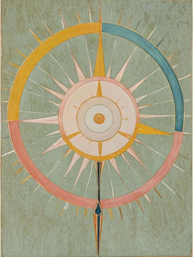 Pastel Sun Compass