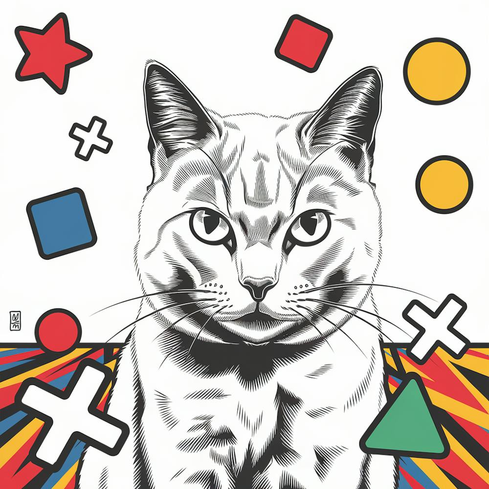 Cat With Shapes