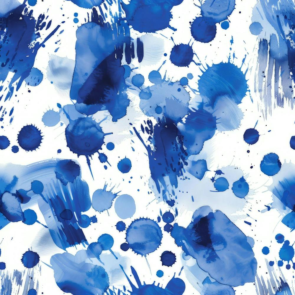 Blaue Aquarellspritzer