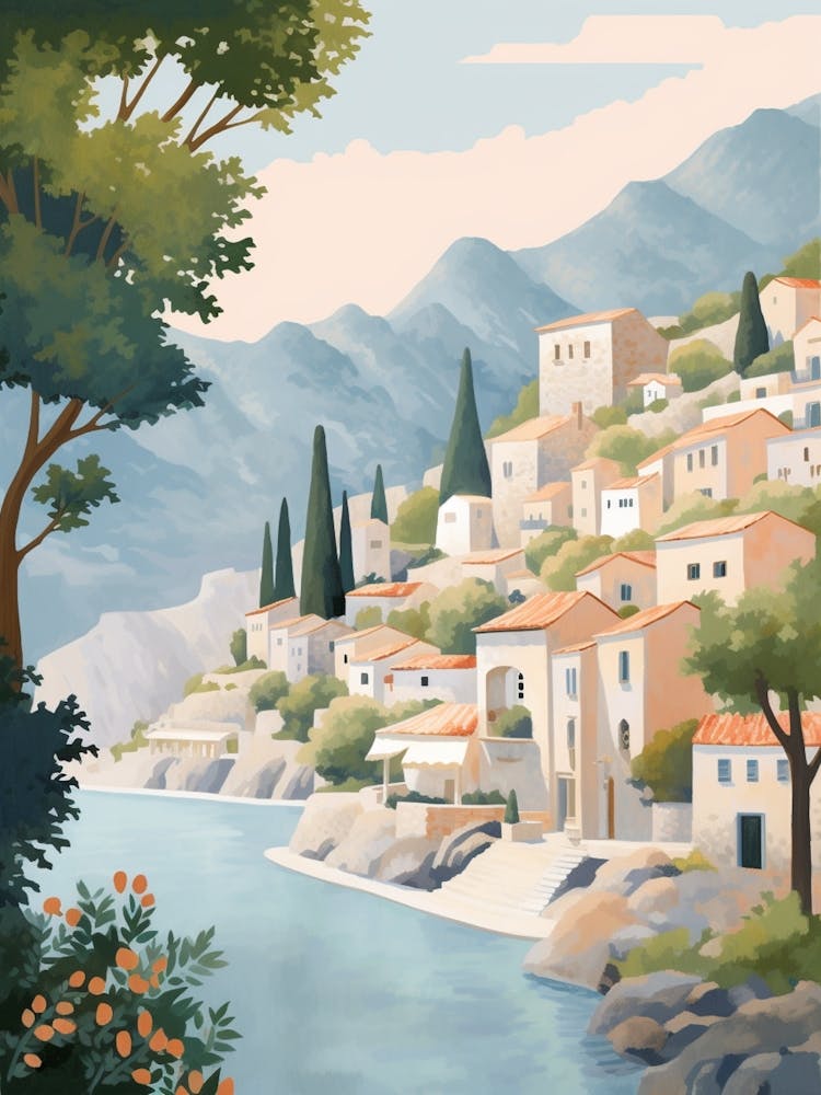 Kotor Montenegro 2 Illustration
