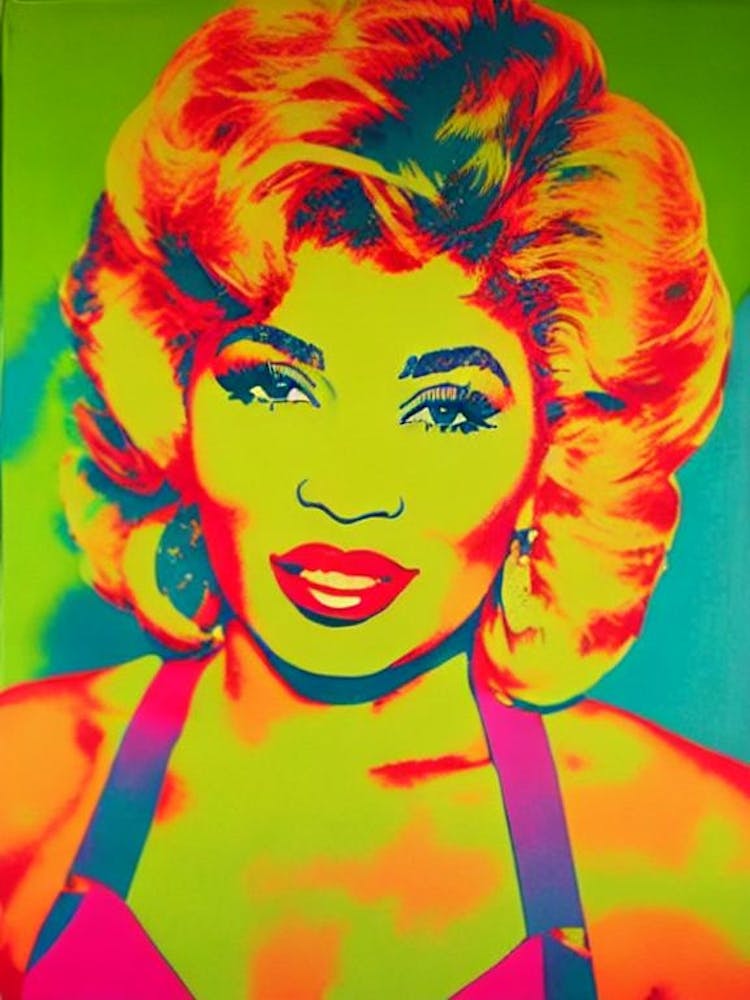 Tina Turner Colourful Pop Art