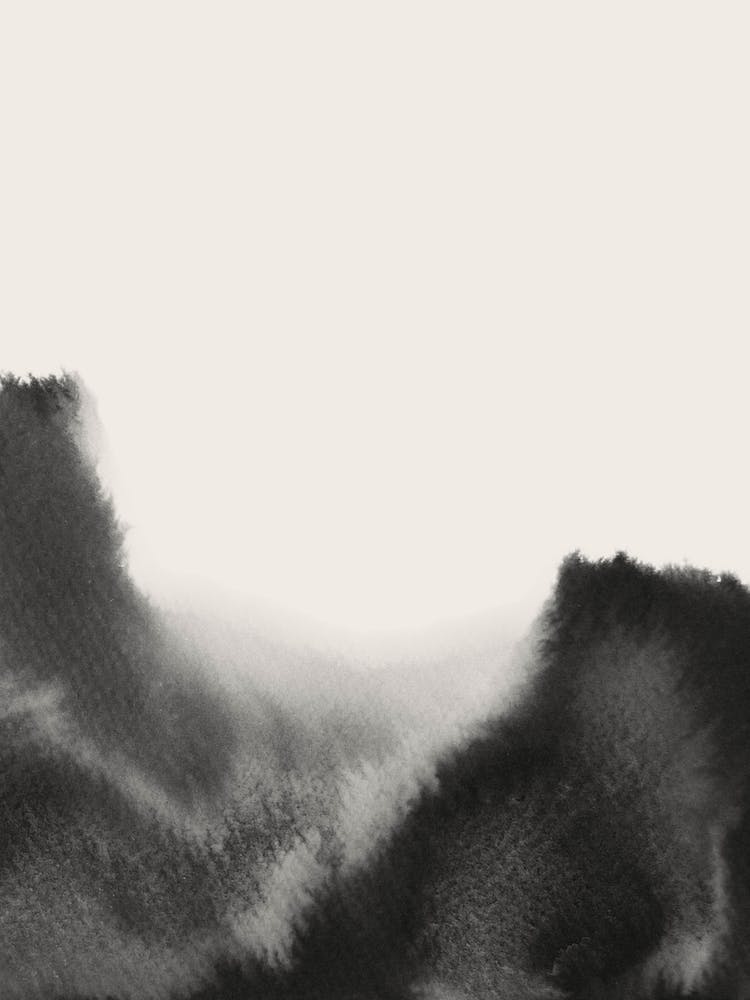 Abstract black watercolor
