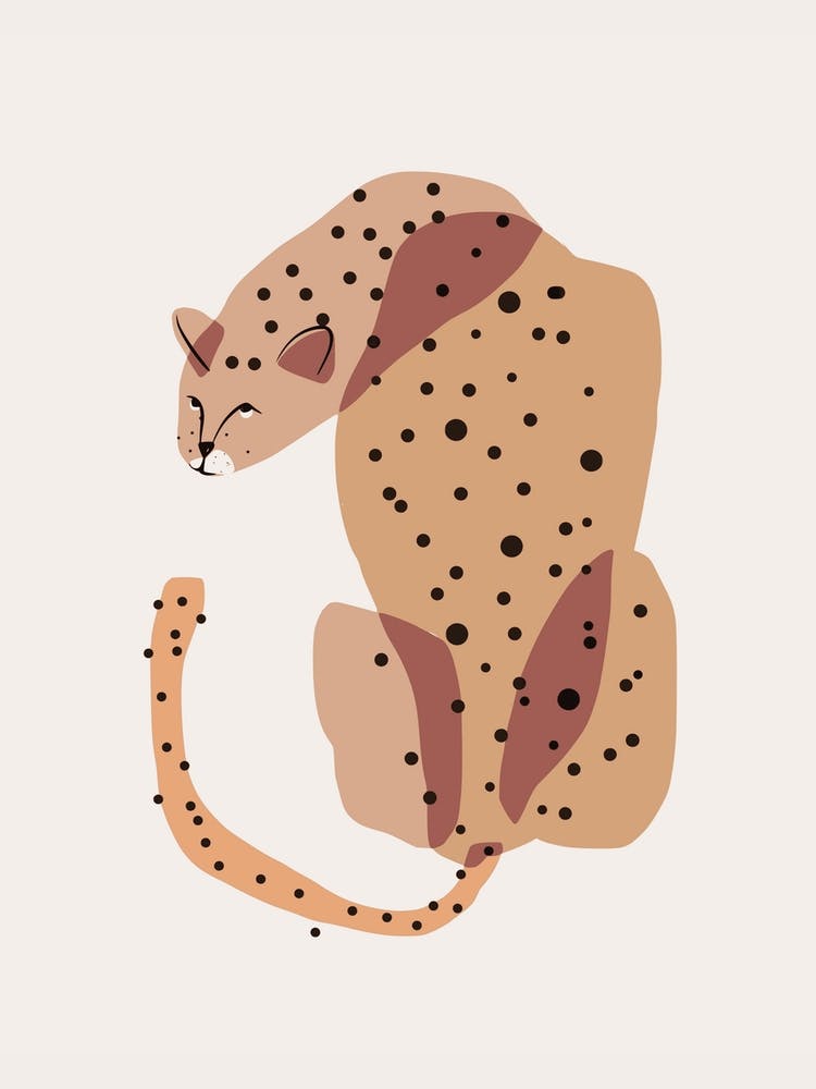 Abstrakte Formen Leopard