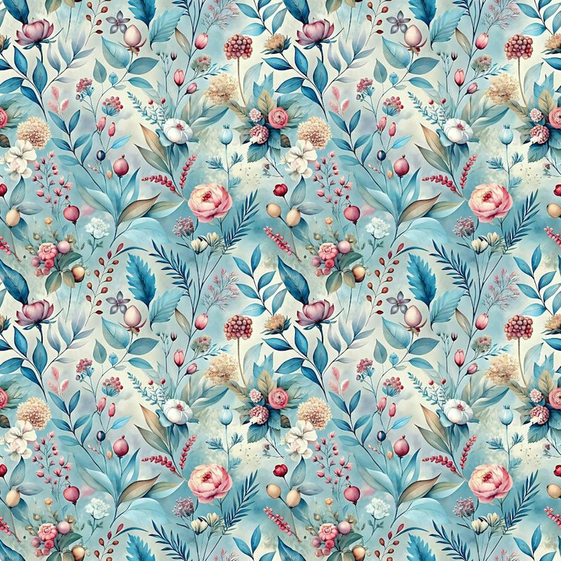 Floral Background Wallpaper Flowers Bouquet Leaves Herbarium Seamless Flora Bloom