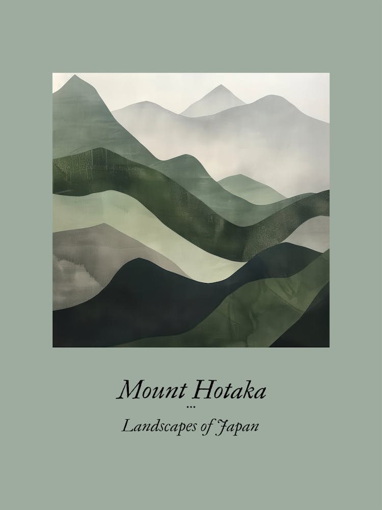 Landscapes Of Japan Mount Hotaka