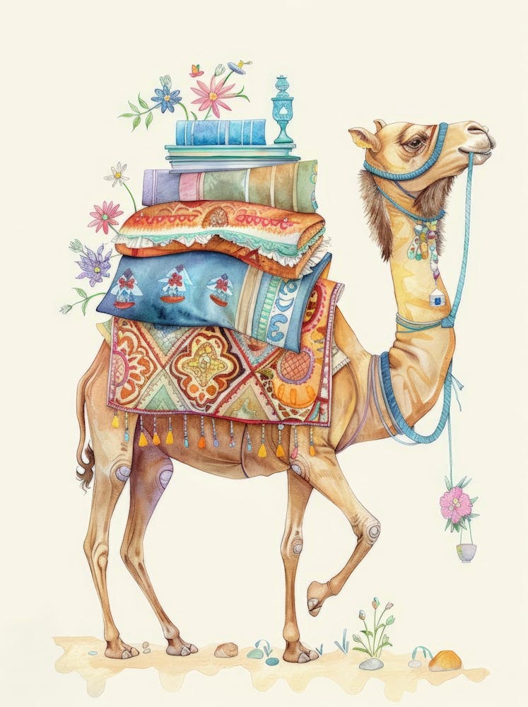Camel With Books