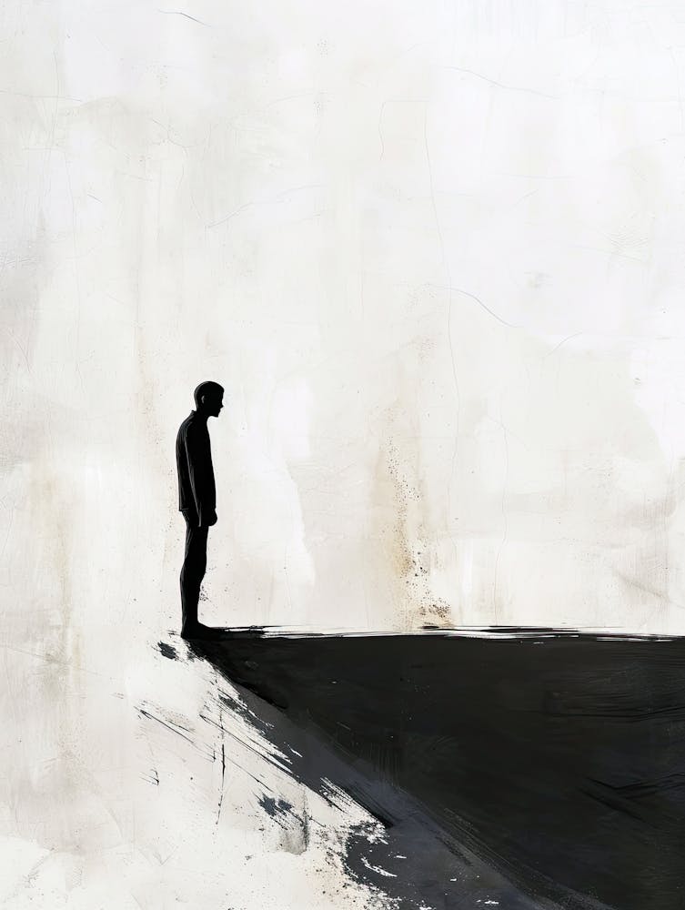 Man Standing On A Hill, Minimalism