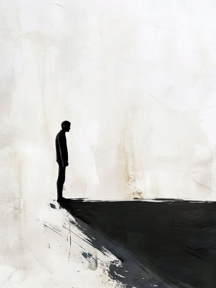 Man Standing On A Hill, Minimalism