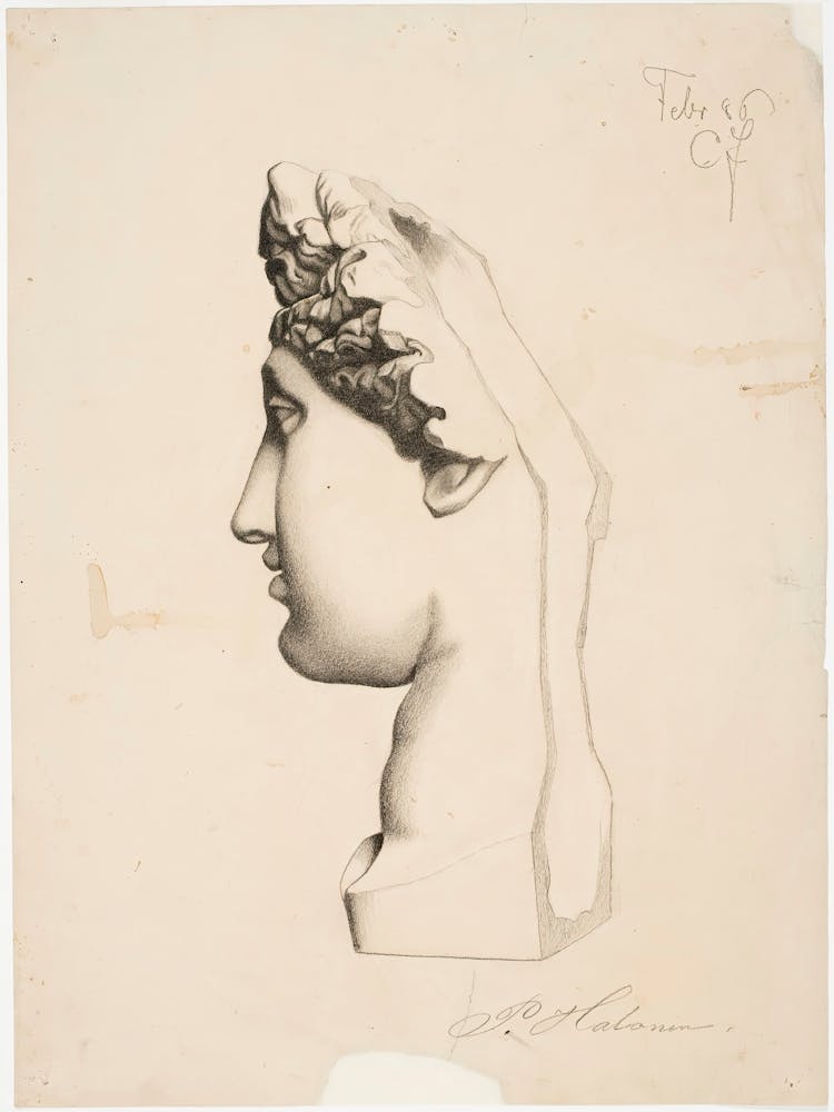 Female Head (1886), Pekka Halonen