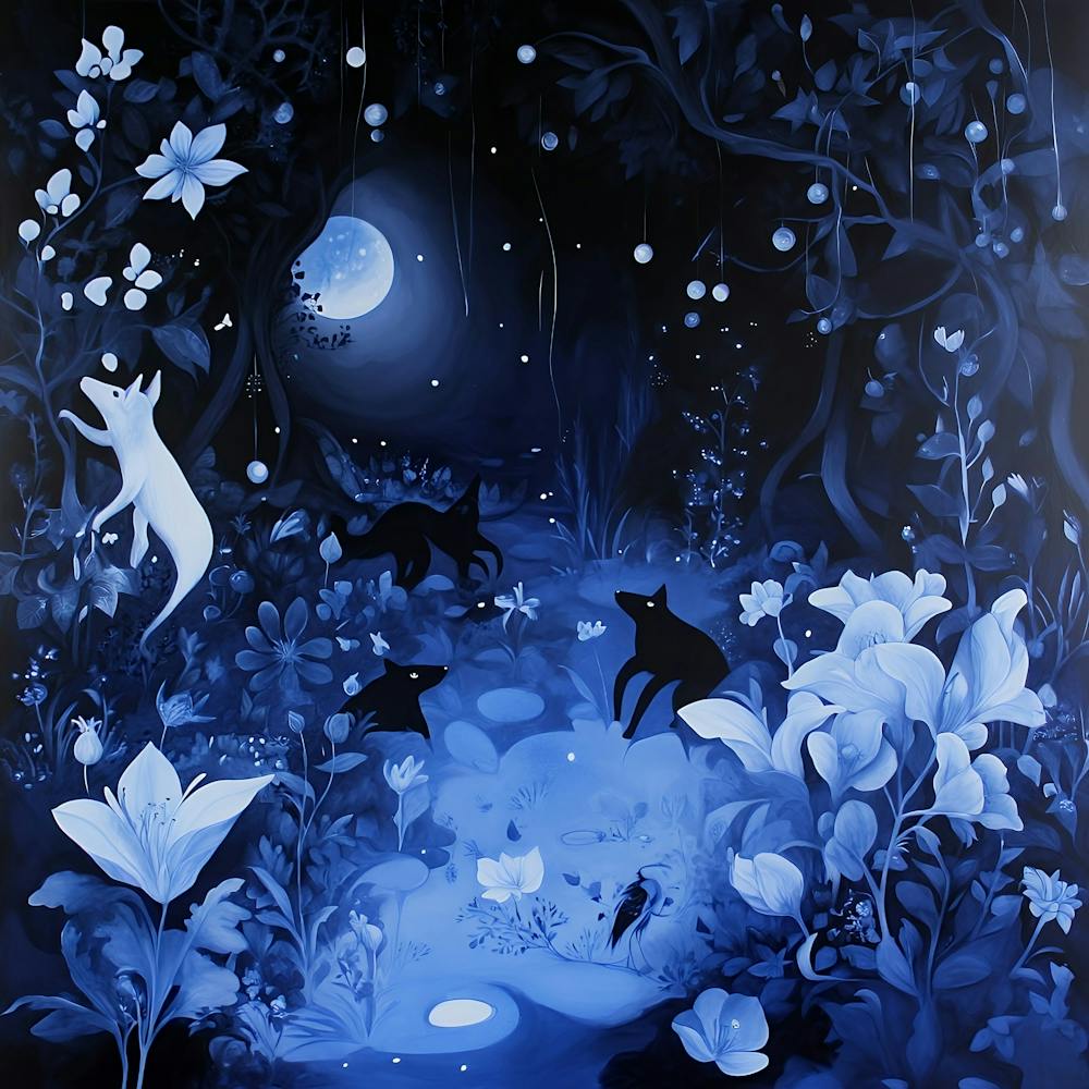 Cat In The Moonlight 1