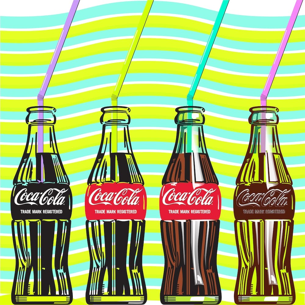 STRAWS  | POP ART WORLD 2023  Digital  vector illustration| www.popart.world