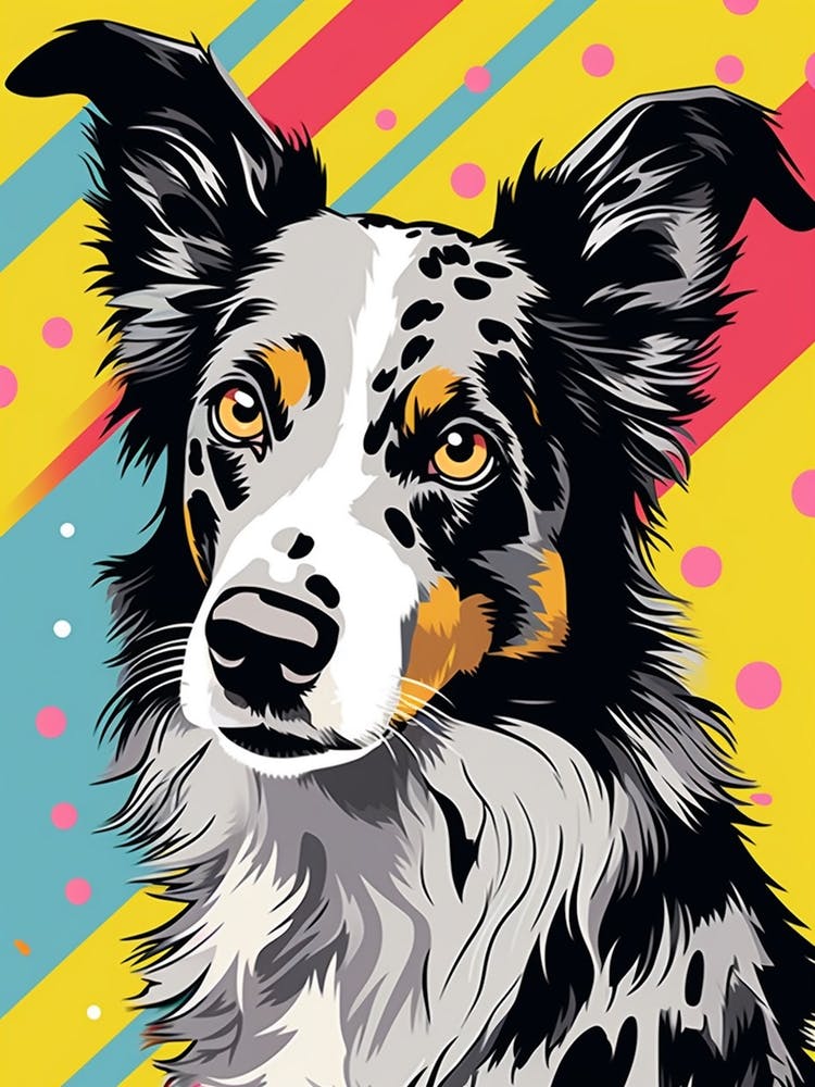 Pop Art Australian Shepherd