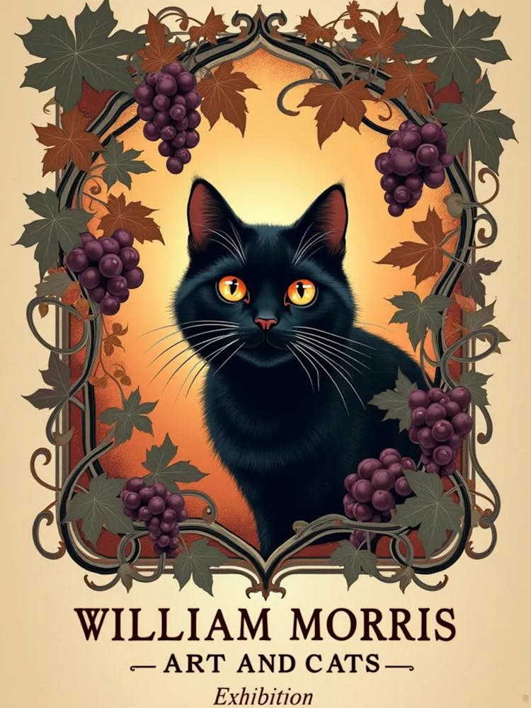 William Morris And Cats 1