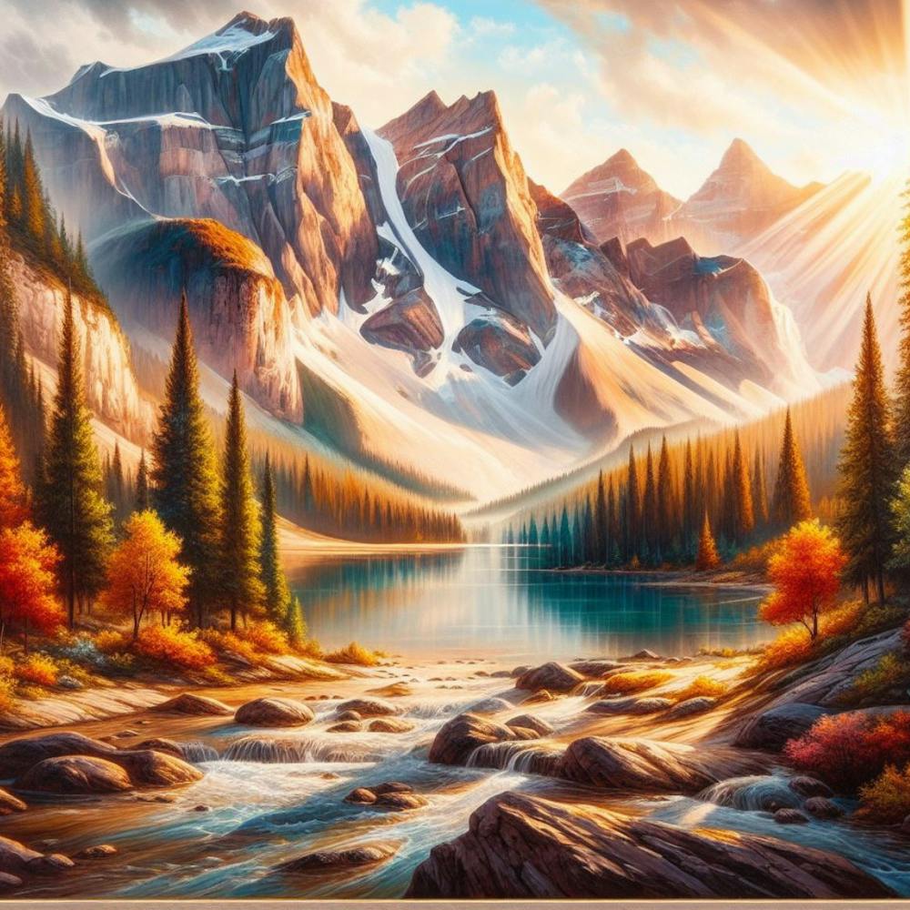 Sunrise Over The Mountains