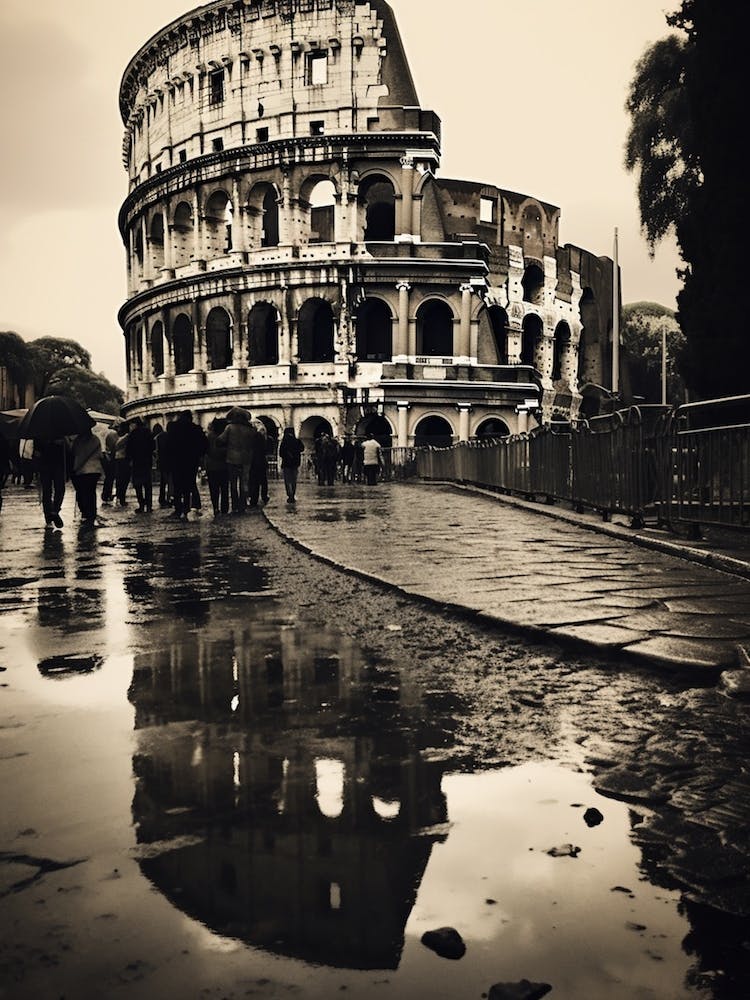 Rome, Italy,  Black And White Analogue Photography  2