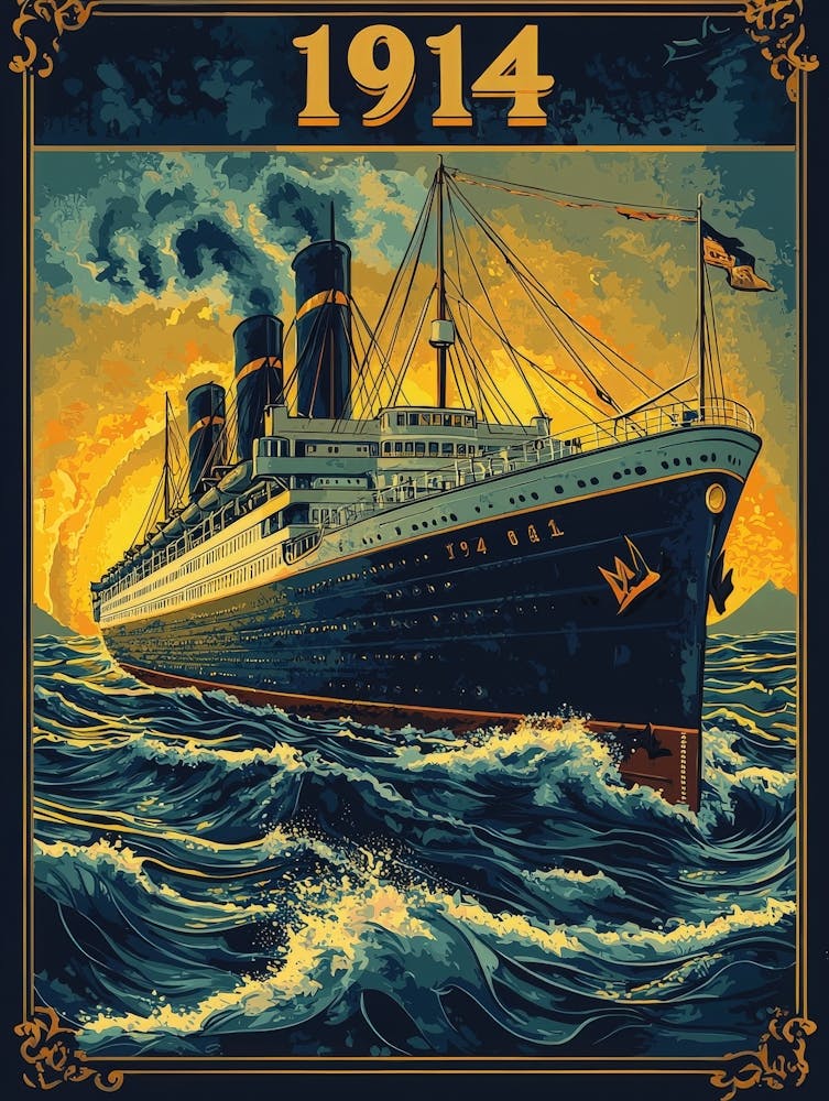 Aihrgdesign A Vintage Travel Poster Of A Grand Steamship Emba E66812ac Bada 4480 9034 033577e273c9 1