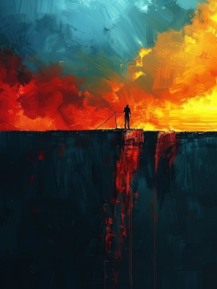 Sunset On The Cliff 1