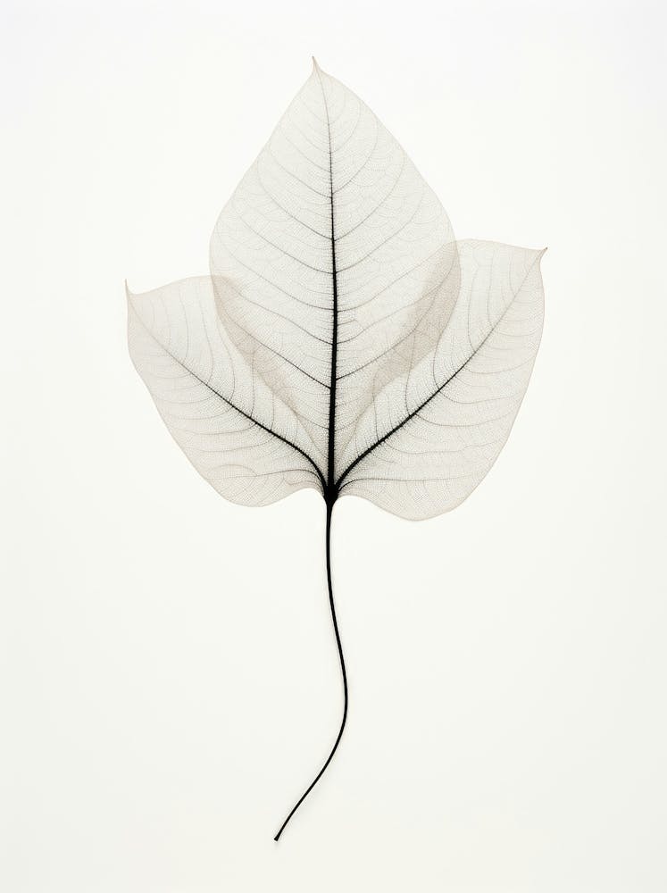 Leaf On A White Background