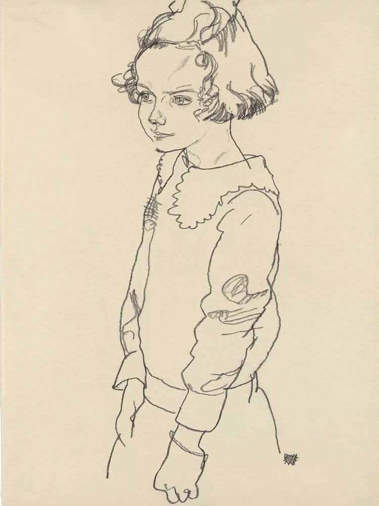Portrait Of Maria Steiner, Egon Schiele