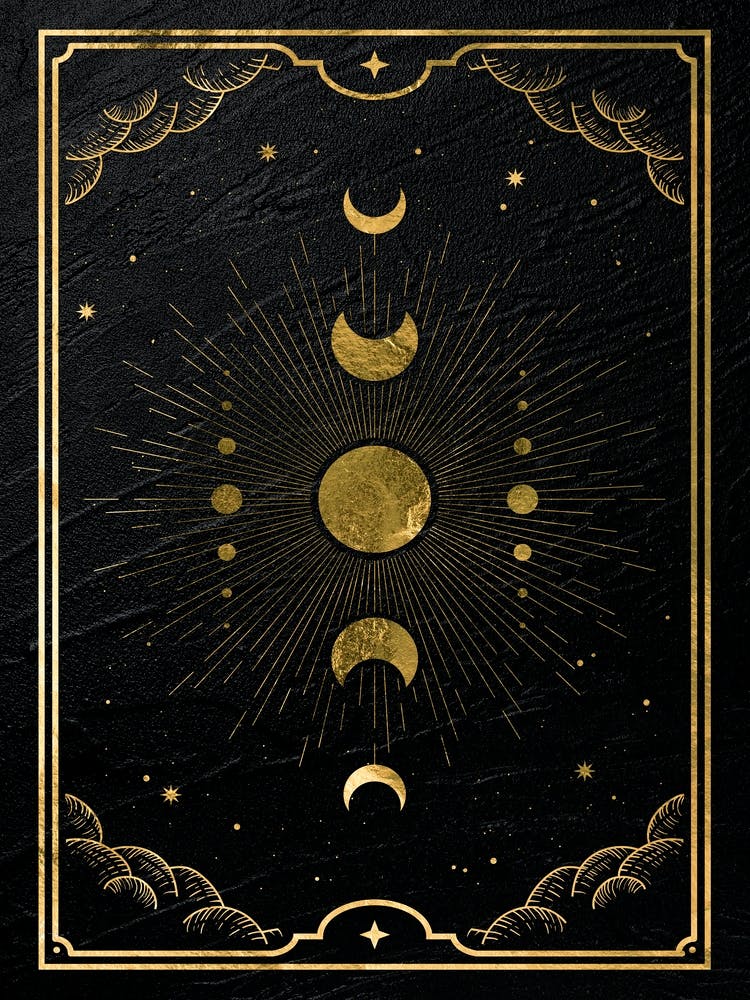 Gold Mystical Tarot: Sun
