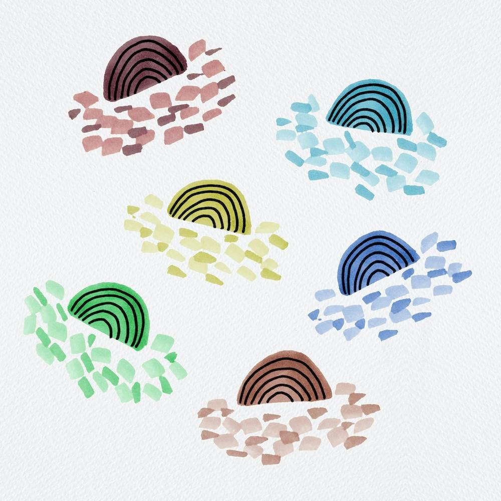 Confetti Rainbows Multicolor 1