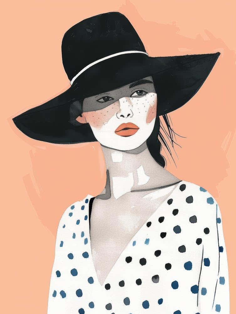 Polka Dot Hat