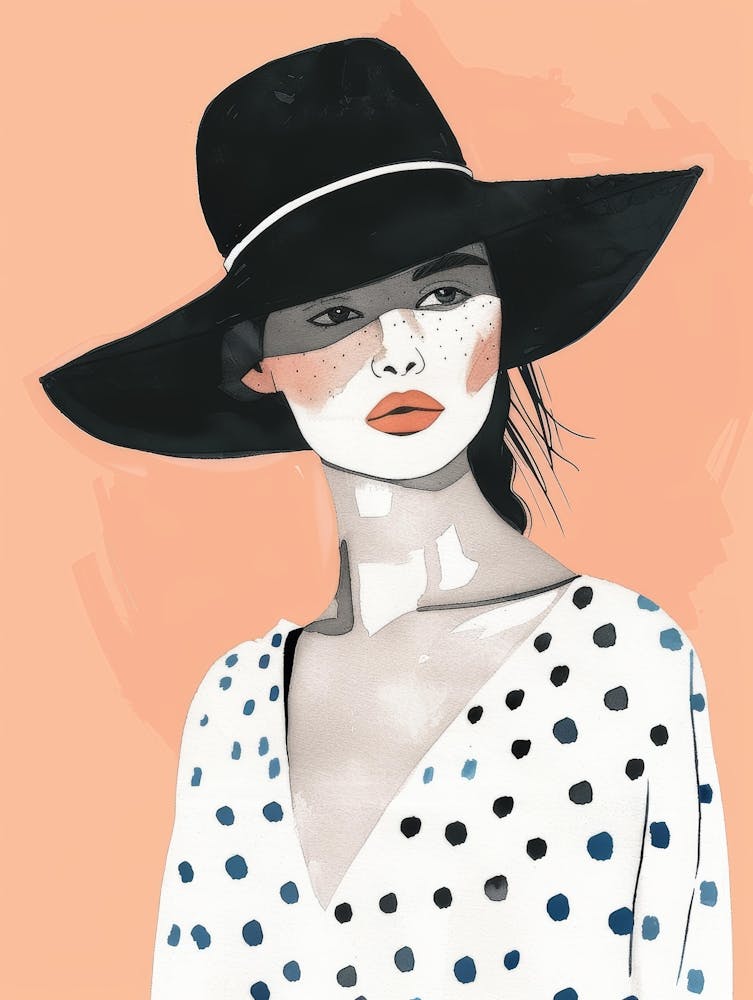 Polka Dot Hat