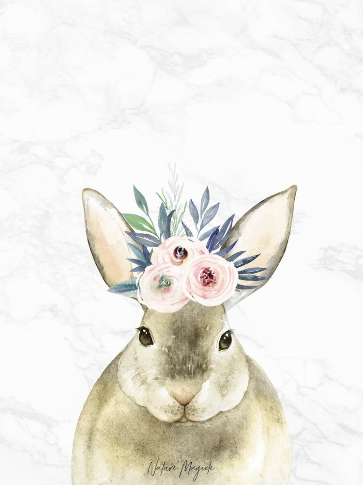 Watercolor Bunny - Nursery Prints