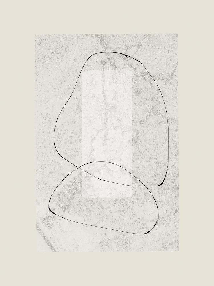 Collage Minimalist Composition Abstract Drawing Line Art New Neutral Japan