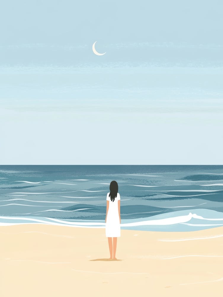 Fille sur la plage 8