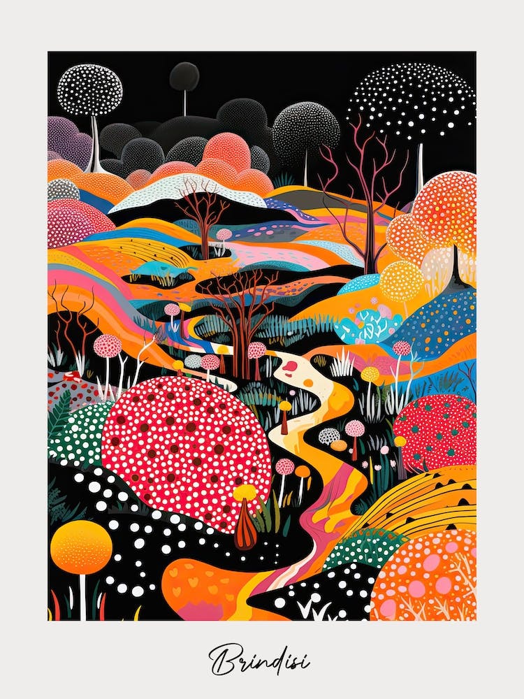 Poster Of Brindisi, Italy, Illustration In The Style Of Pop Art 3