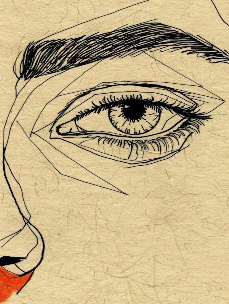 Portrait De Visage De Femme 1