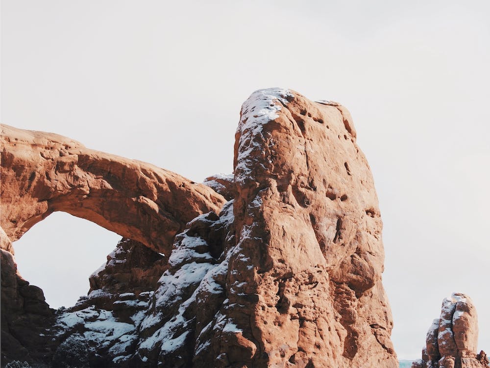 Desert Arch Snow