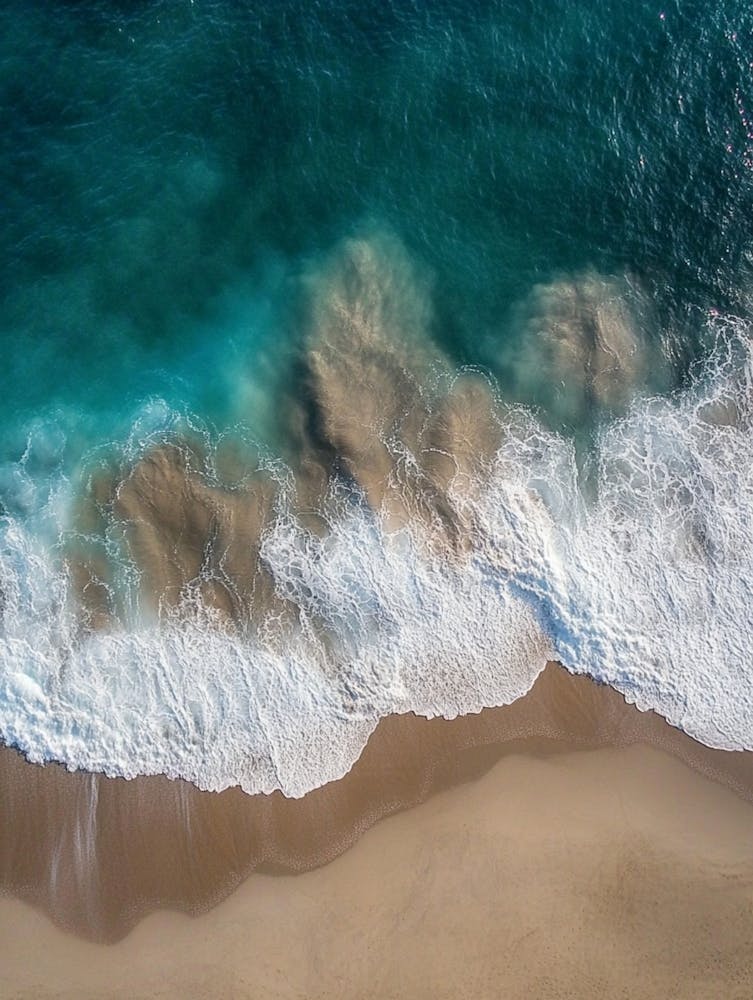 Ocean Waves At The Beach