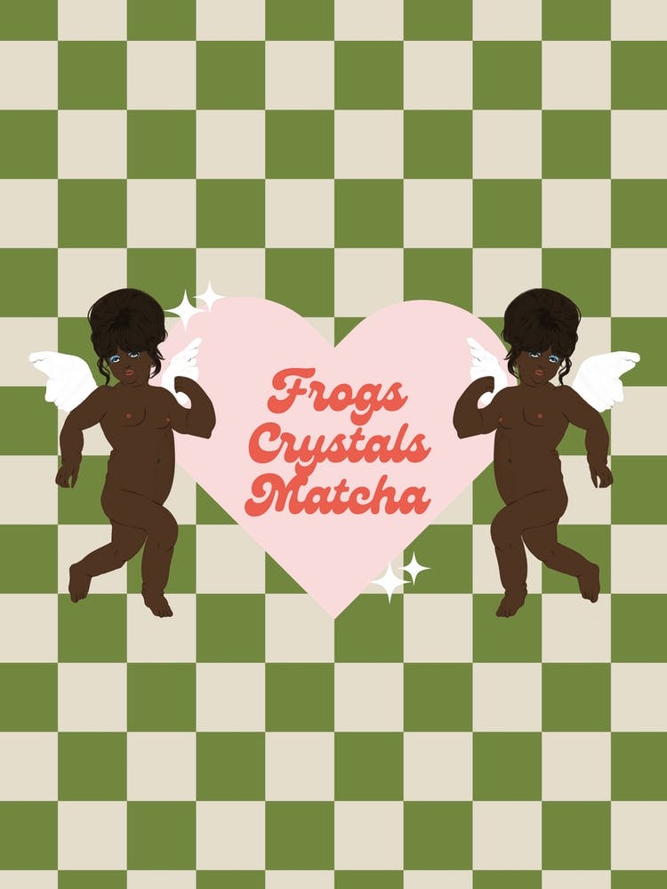 Frogs Crystals Matcha Cherubs