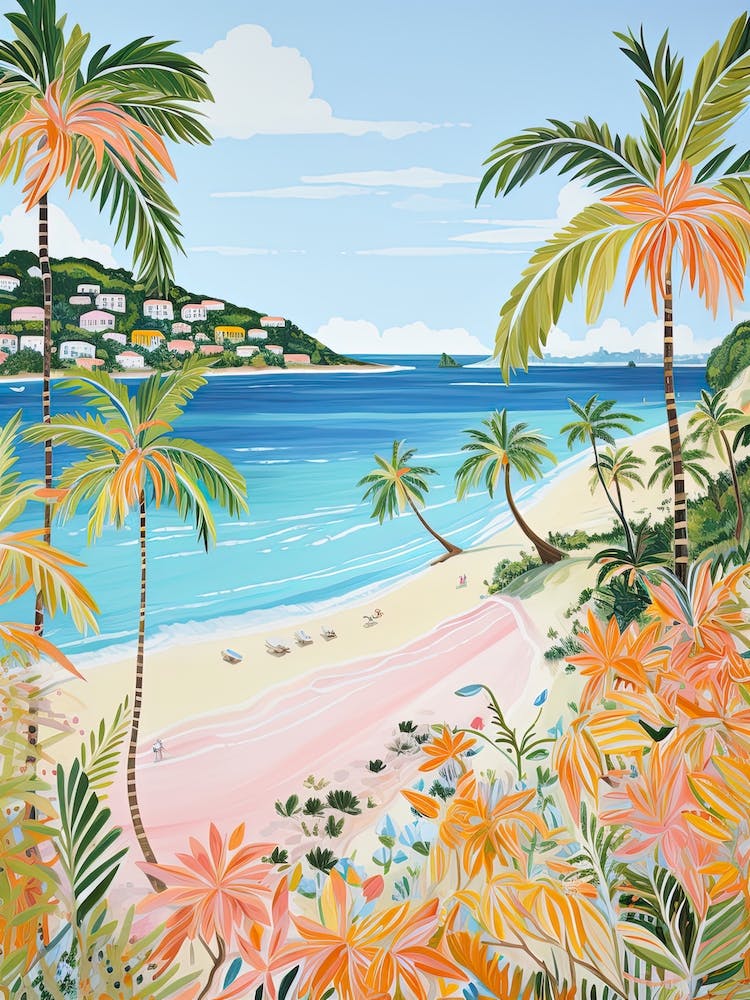 Shoal Bay, Anguilla, Style Matisse Et Rousseau 1