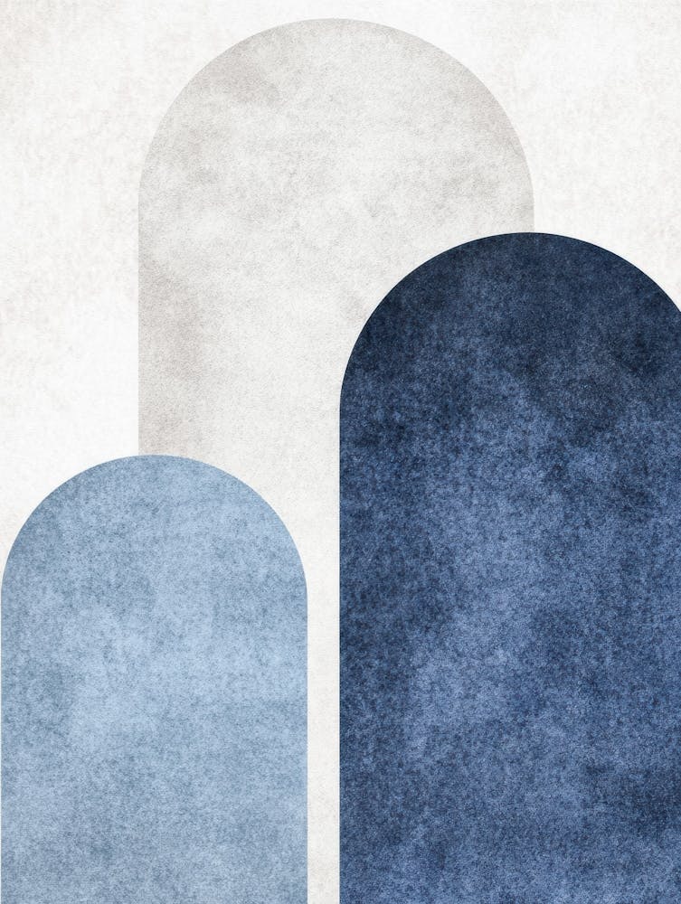 Blue And White Canvas