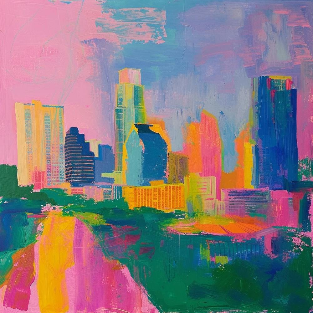 Abstract Travel Collection Austin Texas 4