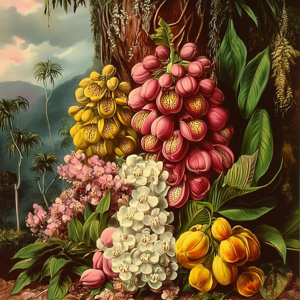 Tropical Flowers Art 7