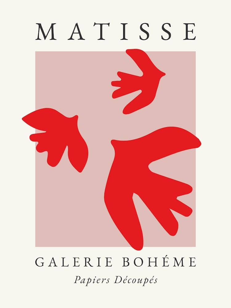 Matisse Print Birds in Red
