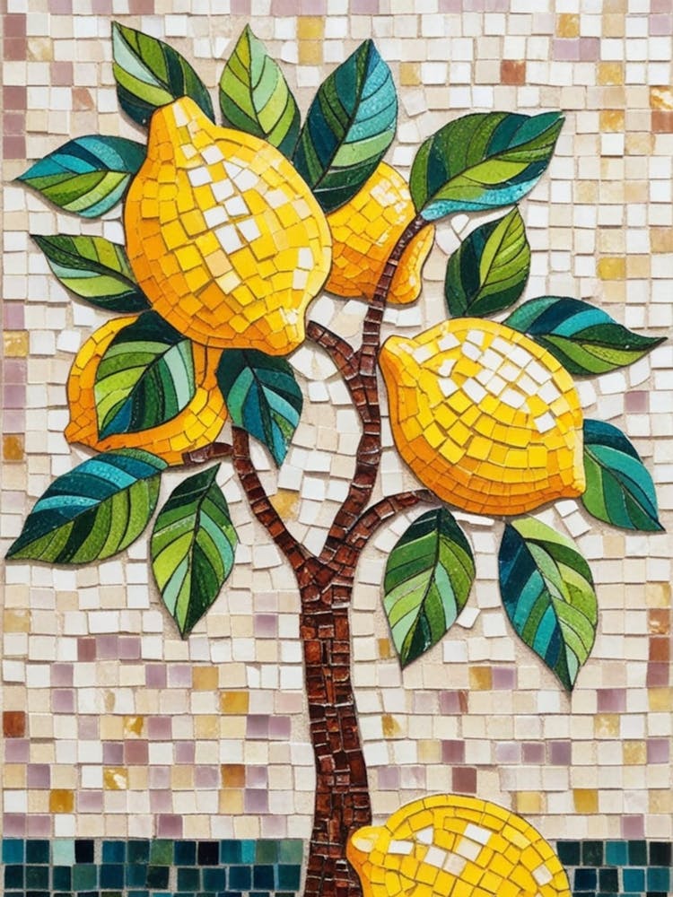 Mosaic Lemon Tree