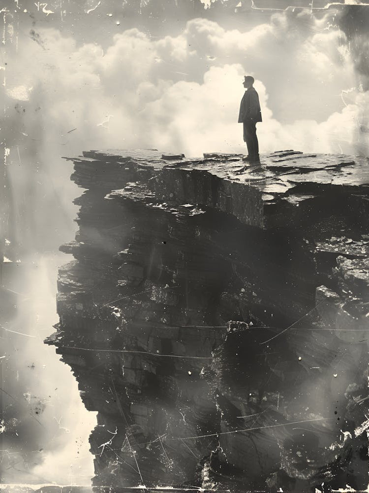 Man On A Cliff