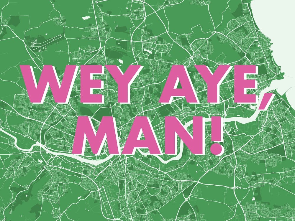 Wey Aye Man Newcastle Green Map