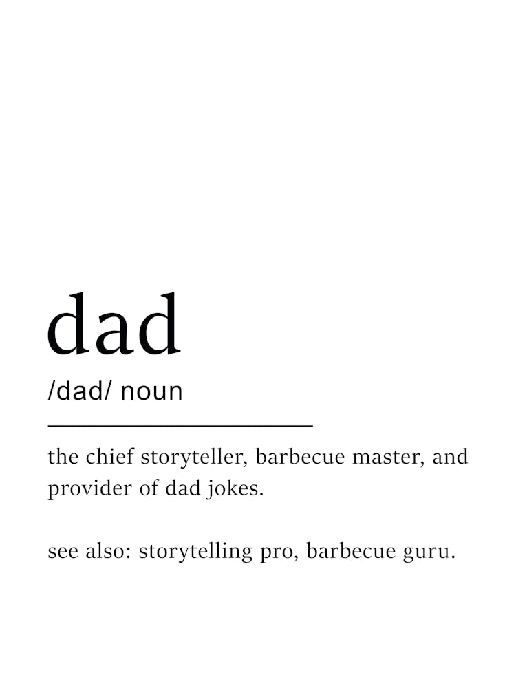 Dad Definition Poster - Dictionary