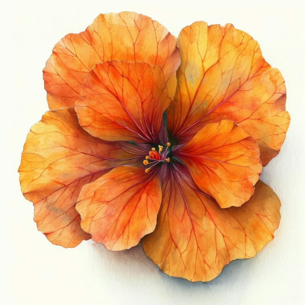 Orange Hibiscus