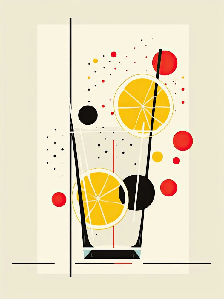 Mid Century Modern Tom Collins Floral Infusion Cocktail 2