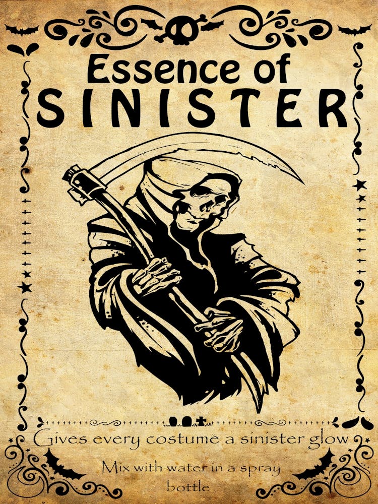 Essence Of Sinister, Halloween Poster